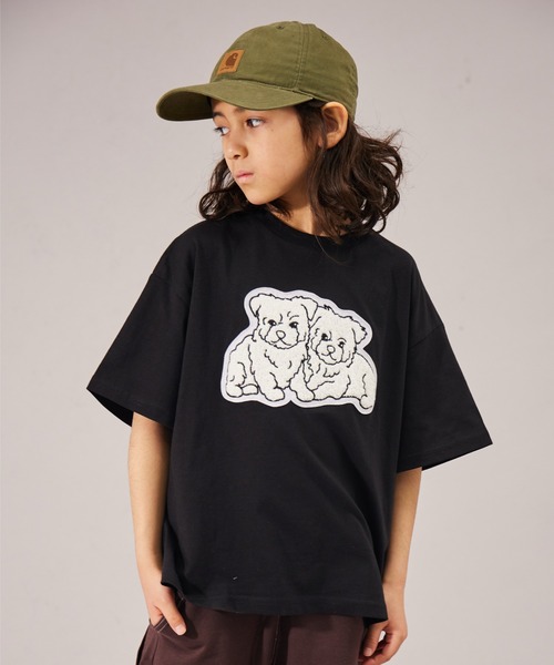 AAKAM 半袖Tシャツ アズ as 高島ちぢみ綿100%日本製さらっと半袖Tシャツ （ブラック