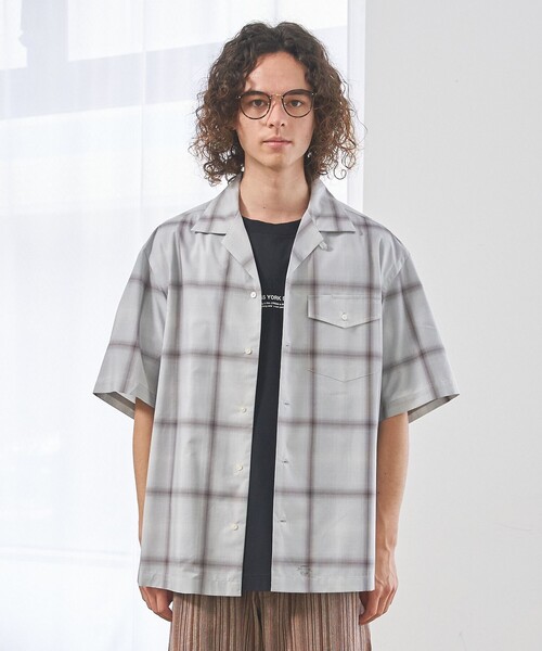 ブラウス シャツ 「UNISEX」オンブレフードシャツ レディース メンズ AVIREX ブラウス シャツ 「WEB＆DEPOT限定」ワイド