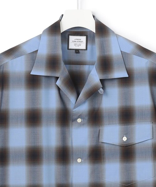 J.PRESS YORK STREET(ジェイプレスヨークストリート)の「【UNISEX】オンブレーチェック オープンカラーシャツ(シャツ/ブラウス・メンズ・サックスブルー系3/ネイビー系3/ライトグレー系3・SMALL/LARGE/MEDIUM)」の13枚目の写真