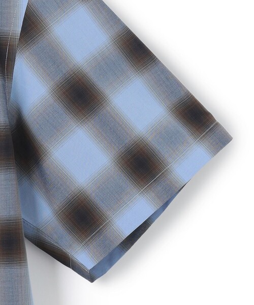 J.PRESS YORK STREET(ジェイプレスヨークストリート)の「【UNISEX】オンブレーチェック オープンカラーシャツ(シャツ/ブラウス・メンズ・サックスブルー系3/ネイビー系3/ライトグレー系3・SMALL/LARGE/MEDIUM)」の14枚目の写真