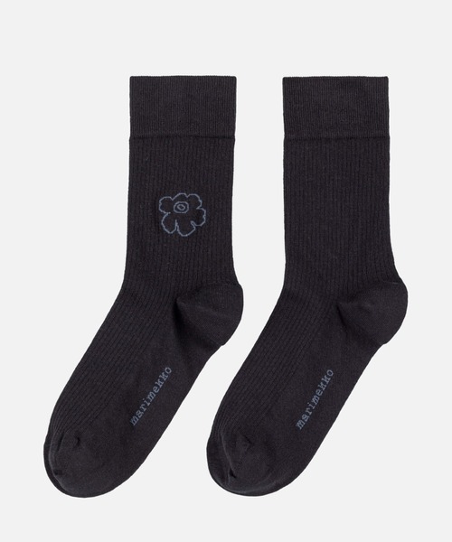 marimekko(マリメッコ)の「Taipuisa Unikko / socks(ソックス/靴下・レディース・ブラック/ホワイト・34/37/40/43)」の2枚目の写真