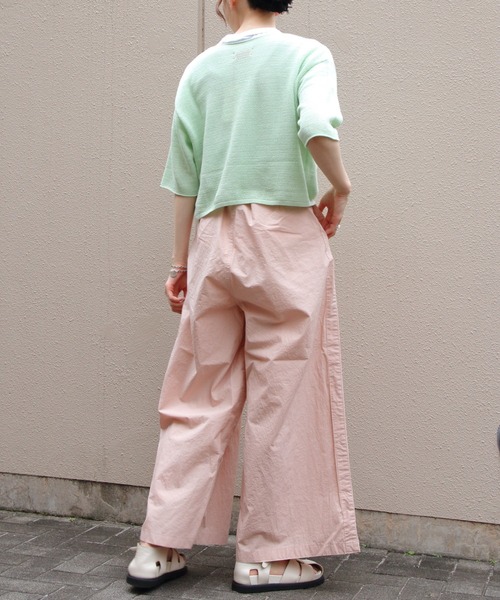 MEYAME/メヤメ サイドラインワイドチノパンツ SIDE LINE WIDE