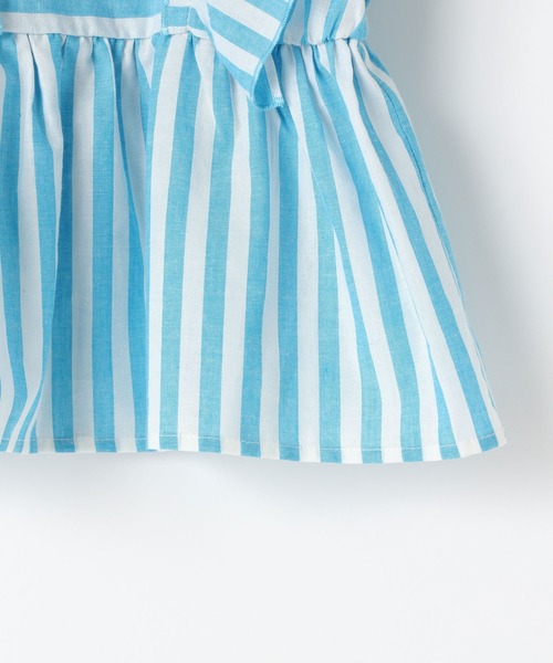 LOWRYS FARM（ローリーズファーム）の「ストライプフリルブラウス　495481（シャツ/ブラウス・キッズ・ピンク/ブルー/イエロー・110cm/150cm/140cm/130cm/120cm）」の6枚目の写真