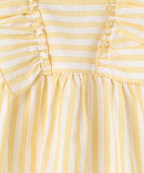 LOWRYS FARM（ローリーズファーム）の「ストライプフリルブラウス　495481（シャツ/ブラウス・キッズ・ピンク/ブルー/イエロー・110cm/150cm/140cm/130cm/120cm）」の10枚目の写真
