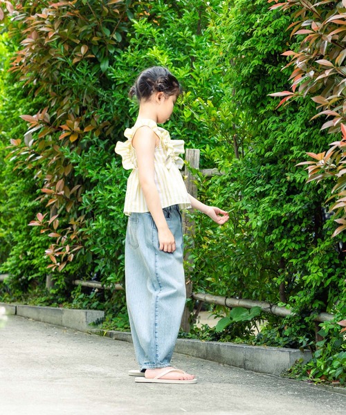 LOWRYS FARM（ローリーズファーム）の「ストライプフリルブラウス　495481（シャツ/ブラウス・キッズ・ピンク/ブルー/イエロー・110cm/150cm/140cm/130cm/120cm）」の20枚目の写真