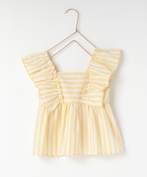 LOWRYS FARM（ローリーズファーム）の「ストライプフリルブラウス　495481（シャツ/ブラウス・キッズ・ピンク/ブルー/イエロー・110cm/150cm/140cm/130cm/120cm）」の19枚目の写真