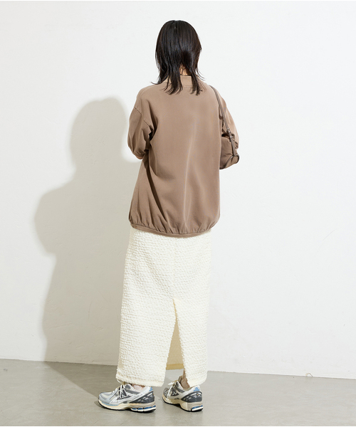 JOURNAL STANDARD（ジャーナルスタンダード）の「シャーリングフィットスカート（スカート・レディース・ホワイト/ブラック・FREE）」の10枚目の写真