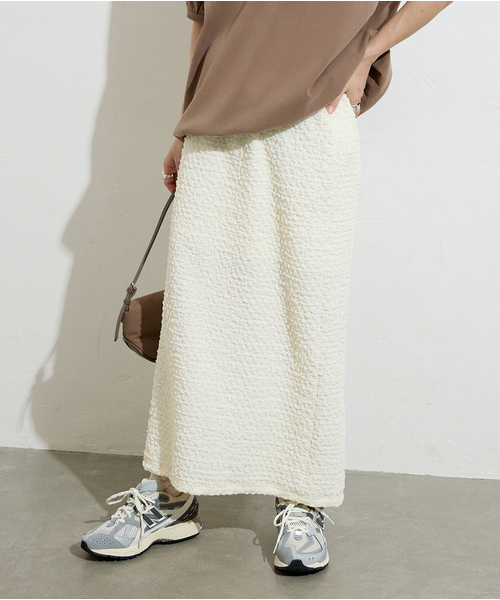 JOURNAL STANDARD（ジャーナルスタンダード）の「シャーリングフィットスカート（スカート・レディース・ホワイト/ブラック・FREE）」の13枚目の写真