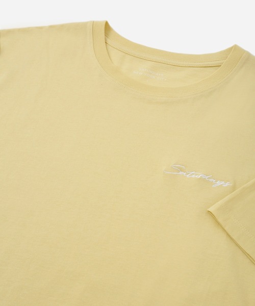 Saturdays NYC（サタデーズ ニューヨークシティ ）の「Script Standard SS Tee（Tシャツ/カットソー・メンズ・イエロー・L/M/S/XL/X-SMALL）」の6枚目の写真