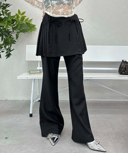 sedacle girl(セダクルガール)の「スカートセットスラックス(スカート・レディース・チャコールグレー/ブラック・SMALL/MEDIUM)」の19枚目の写真