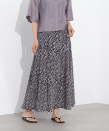 N.（N. Natural Beauty Basic） | フラワープリントAラインスカート(スカート)