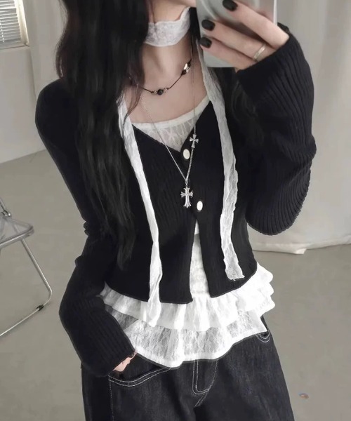 almo（アルモ）の「【LAMPOON】ストールセットレースフリルブラウス（シャツ/ブラウス・レディース・アイボリー/ホワイト・SMALL/MEDIUM/LARGE）」の19枚目の写真