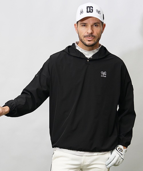 DIVINER GOLF】フードプルオーバーブルゾン メンズ プルパーカー