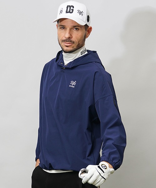 DIVINER GOLF】フードプルオーバーブルゾン メンズ プルパーカー