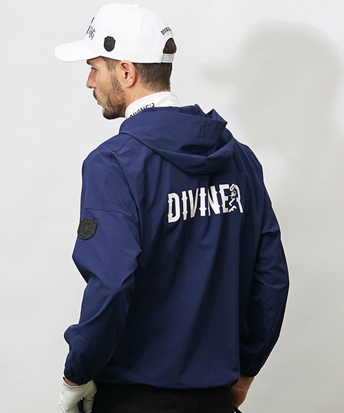 DIVINER GOLF】フードプルオーバーブルゾン メンズ プルパーカー