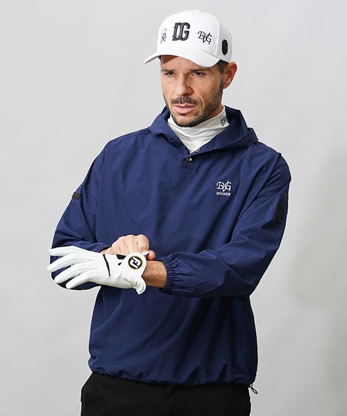 DIVINER GOLF】フードプルオーバーブルゾン メンズ プルパーカー