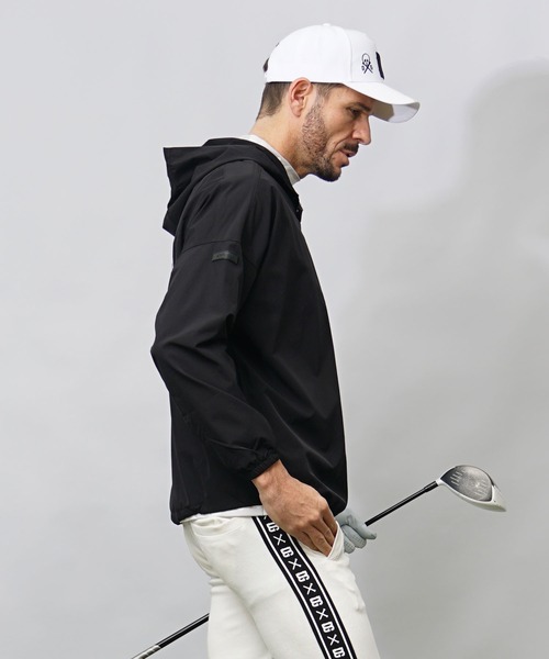 DIVINER GOLF】フードプルオーバーブルゾン メンズ プルパーカー