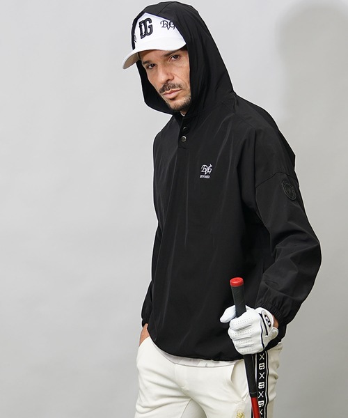 DIVINER GOLF】フードプルオーバーブルゾン メンズ プルパーカー