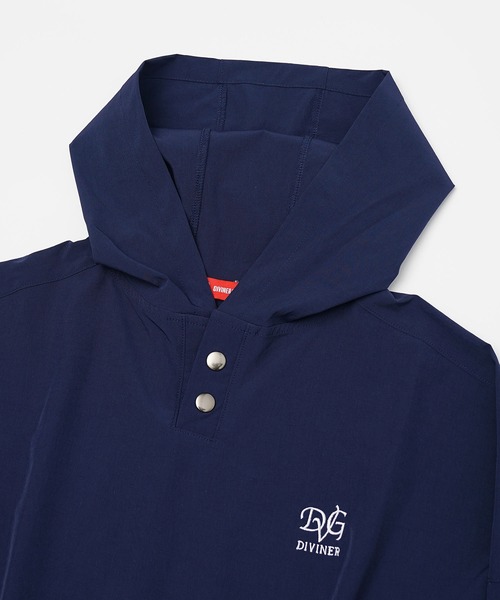 DIVINER GOLF】フードプルオーバーブルゾン メンズ プルパーカー