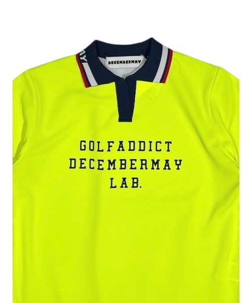 DECEMBERMAY(ディセンバーメイ)の「Meshknit combi skipper polo(Tシャツ/カットソー・レディース・ブラック/ホワイト/イエロー・MEDIUM/SMALL)」の12枚目の写真