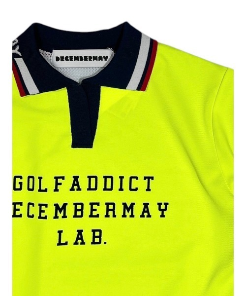 DECEMBERMAY(ディセンバーメイ)の「Meshknit combi skipper polo(Tシャツ/カットソー・レディース・ブラック/ホワイト/イエロー・MEDIUM/SMALL)」の13枚目の写真