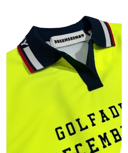 DECEMBERMAY(ディセンバーメイ)の「Meshknit combi skipper polo(Tシャツ/カットソー・レディース・ブラック/ホワイト/イエロー・MEDIUM/SMALL)」の14枚目の写真