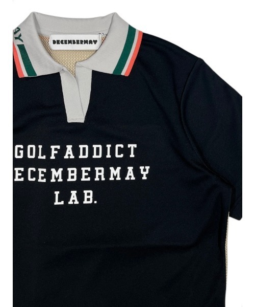 DECEMBERMAY(ディセンバーメイ)の「Meshknit combi skipper polo(Tシャツ/カットソー・レディース・ブラック/ホワイト/イエロー・MEDIUM/SMALL)」の21枚目の写真