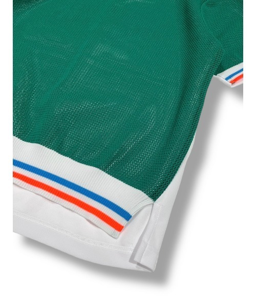 DECEMBERMAY(ディセンバーメイ)の「Meshknit combi skipper polo(Tシャツ/カットソー・レディース・ブラック/ホワイト/イエロー・MEDIUM/SMALL)」の5枚目の写真