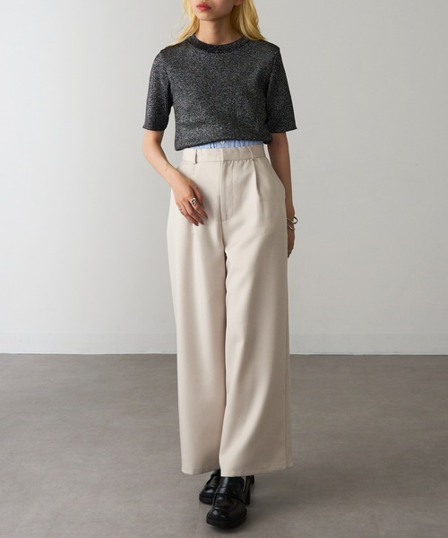 セール】【MAGASIN DE MODE Onjna】12Gラメニットプルオーバー