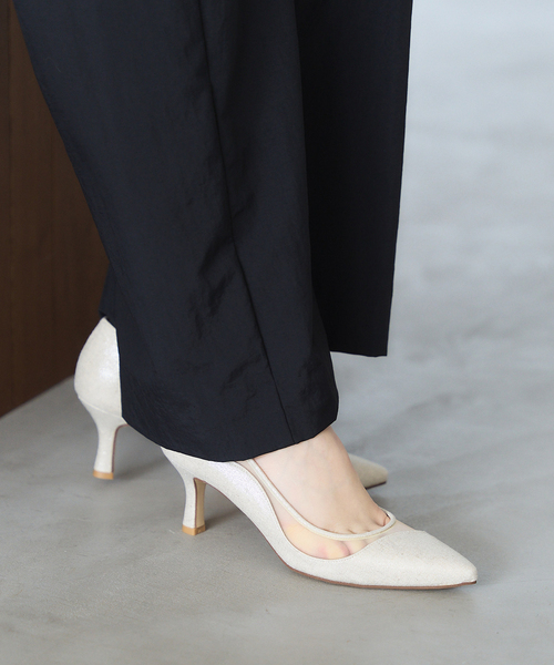 ルタロン  チュールパンプス ≪追加≫5cmポインテッドチュールパンプス（パンプス）｜LE