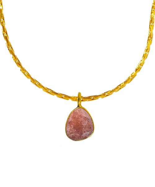 les bonbon(ルボンボン)の「【les bon bon】mistero tiny necklace/ミステロ タイニー ネックレス BOB736(ネックレス・レディース・ブラック/ピンク/ゴールド・FREE)」の1枚目の写真