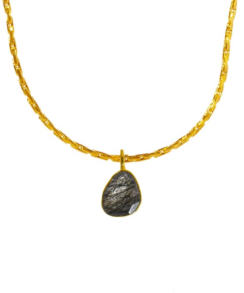 les bonbon(ルボンボン)の「【les bon bon】mistero tiny necklace/ミステロ タイニー ネックレス BOB736(ネックレス・レディース・ブラック/ピンク/ゴールド・FREE)」の2枚目の写真