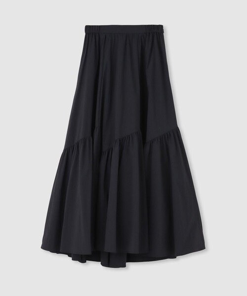 allureville(アルアバイル)の「◇バイヤス切替ギャザースカート(スカート・レディース・ブラウン/ホワイト/アイボリー/ブラック・1/2)」の4枚目の写真