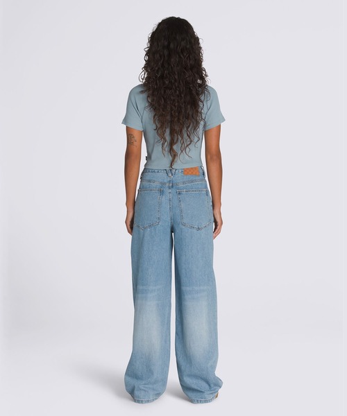 VANS(バンズ)の「SIRELLE ディストレスト パドルパンツ(デニムパンツ・メンズ・ブルー・25inch/26inch/27inch/28inch/29inch)」の4枚目の写真