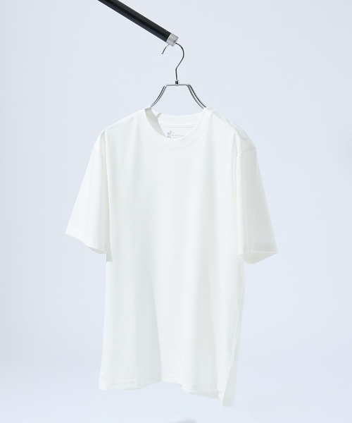 ABAHOUSE(アバハウス)の「【接触冷感/WEB限定】フリーザーTシャツ /アイスピケ ストレッチ(Tシャツ/カットソー・メンズ・チャコールグレー/ブラック/ホワイト/ライトグレー・44/46/48/50)」の2枚目の写真
