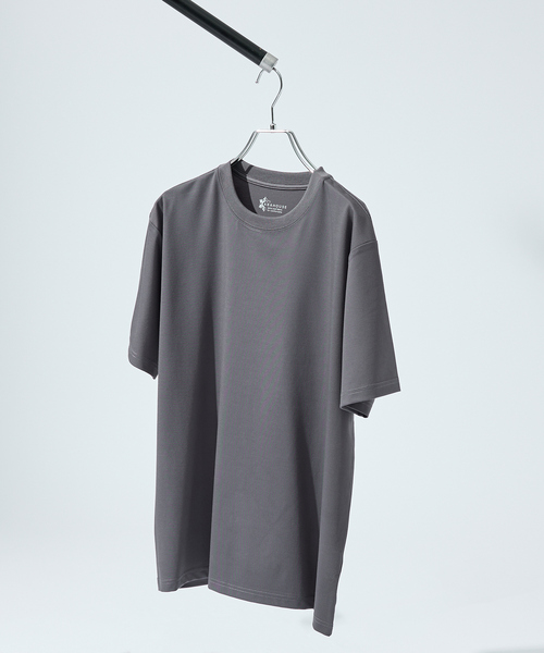 ABAHOUSE(アバハウス)の「【接触冷感/WEB限定】フリーザーTシャツ /アイスピケ ストレッチ(Tシャツ/カットソー・メンズ・チャコールグレー/ブラック/ホワイト/ライトグレー・44/46/48/50)」の11枚目の写真