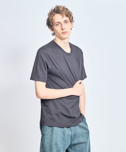 ABAHOUSE(アバハウス)の「【接触冷感/WEB限定】フリーザーTシャツ /アイスピケ ストレッチ(Tシャツ/カットソー・メンズ・チャコールグレー/ブラック/ホワイト/ライトグレー・44/46/48/50)」の13枚目の写真