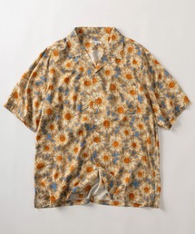 make a ray!（メイク ア レイ！）の「【78】とろみドレープ 総柄プリント オープンカラー 半袖シャツ/オーバーサイズ/ユニセックス（シャツ/ブラウス）」