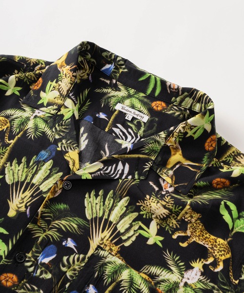 セール】【78】とろみドレープ 総柄プリント オープンカラー