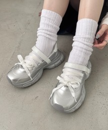 スニーカーソールレースアップシューズ