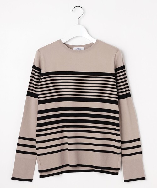 J.PRESS(ジェイプレス)の「VIGODA ボーダー ニット(ニット/セーター・レディース・アイボリー系1/ブラウン系1・LARGE/MEDIUM)」の8枚目の写真