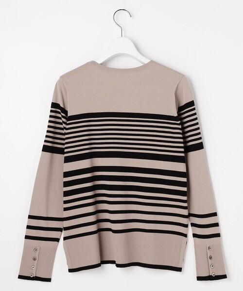J.PRESS(ジェイプレス)の「VIGODA ボーダー ニット(ニット/セーター・レディース・アイボリー系1/ブラウン系1・LARGE/MEDIUM)」の9枚目の写真