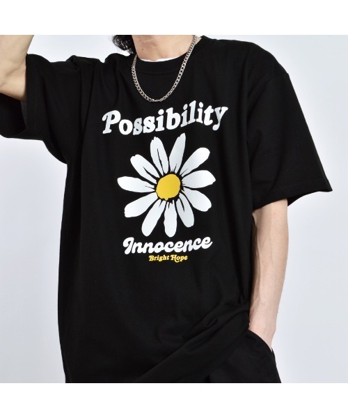 MODISH GAZE（モディシュガゼ）の「【MODISH GAZE】デイジープリントTシャツ  半袖 Possibility（Tシャツ/カットソー・メンズ・ブラック/ネイビー/ホワイト・MEDIUM/LARGE/X-LARGE）」の15枚目の写真