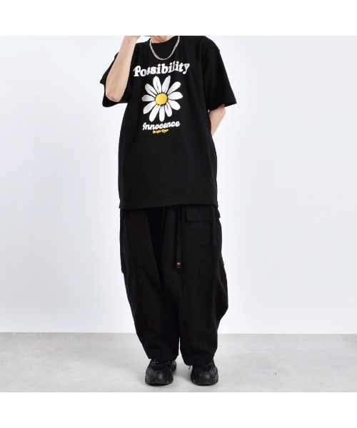 MODISH GAZE（モディシュガゼ）の「【MODISH GAZE】デイジープリントTシャツ  半袖 Possibility（Tシャツ/カットソー・メンズ・ブラック/ネイビー/ホワイト・MEDIUM/LARGE/X-LARGE）」の17枚目の写真