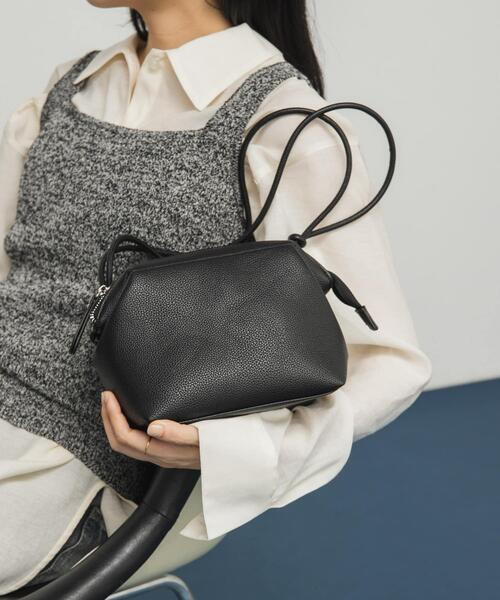 KBF（ケイビーエフ）の「ガマグチミニBAG（ショルダーバッグ・レディース・ブラック/キャメル・ONE）」の10枚目の写真