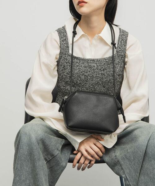 KBF（ケイビーエフ）の「ガマグチミニBAG（ショルダーバッグ・レディース・ブラック/キャメル・ONE）」の9枚目の写真