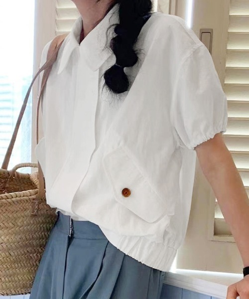 セール】ショート丈パフスリーブブルゾン（ブルゾン）｜ReRe