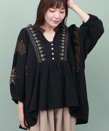 Rico フェズ刺繍モチーフブラウス
