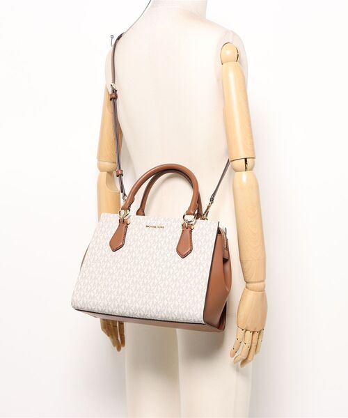MICHAEL KORS（マイケルコース）の「MARILYN MD SATCHEL サッチェル（ハンドバッグ・レディース・ホワイト系・FREE）」の5枚目の写真