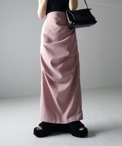 アメリヴィンテージ　DEEP SLIT FAKE LEATHER SKIRT DEEP SLIT SYNTHETIC LEATHER SKIRT（スカート）｜Ameri（アメリ